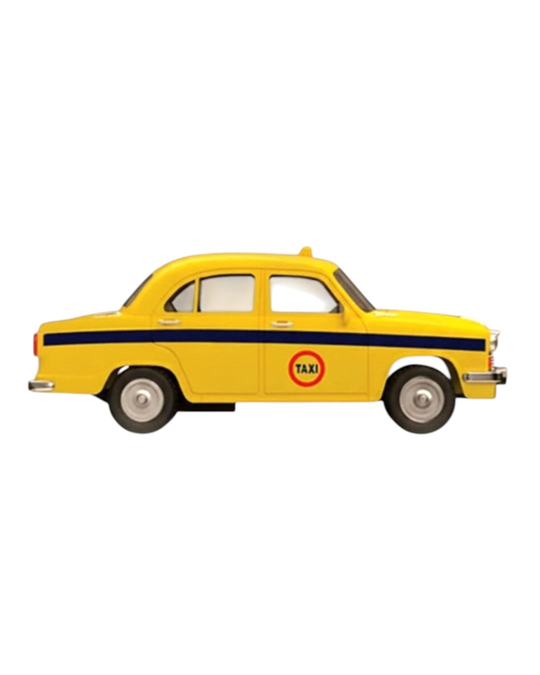 Centy Public Commuters Kolkata Taxi 13.3cm Pull Back Die Cast Car with Openable Doors β Yellow Classic Ambassador Toy Car for Kids & Collector