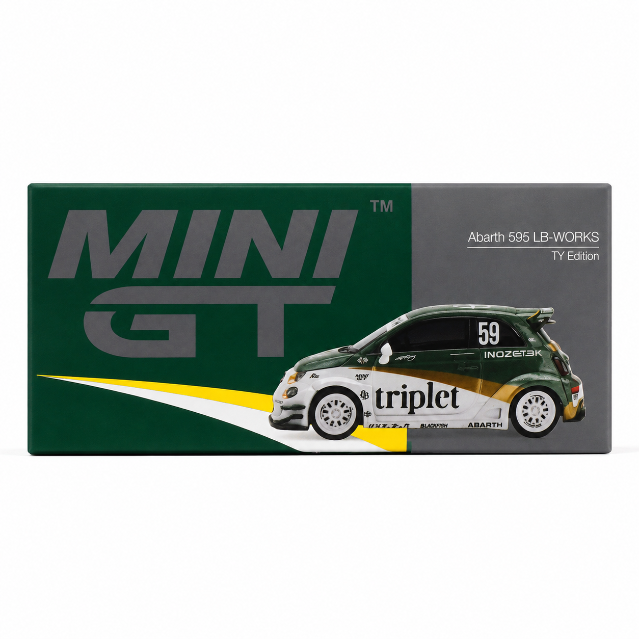 MINI GT 1:64 Scale Abarth 595 LB-WORKS TY Edition #59 Die-Cast Model Car