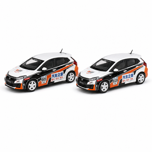 AHRT Racing Die-Cast Model Car Combo Set 601 & 818 with Display Cases – Pack of 2