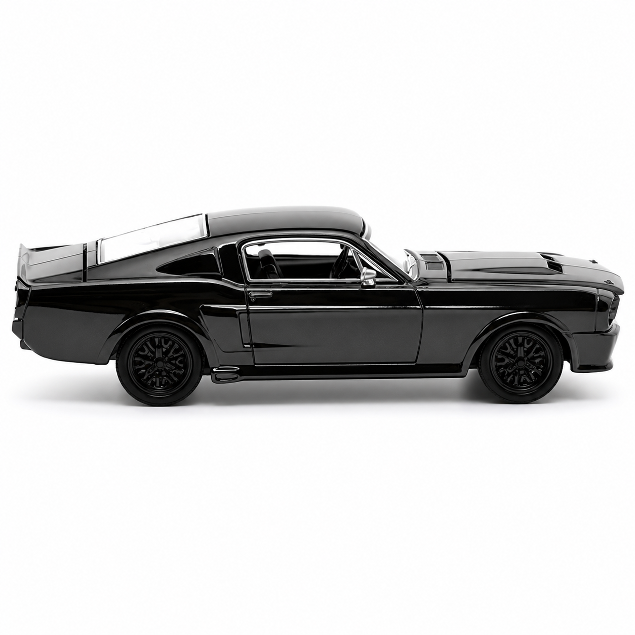 POP RACE 1:64 Shelby Mustang GT500 Dark Chrome Series 004 Die-Cast Model Car