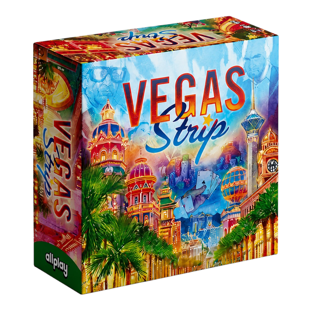 Vegas Strip Strategy Board Game | Build the Ultimate Casino Resort | Family Strategy Game for 2–4 Players | Ages 10+