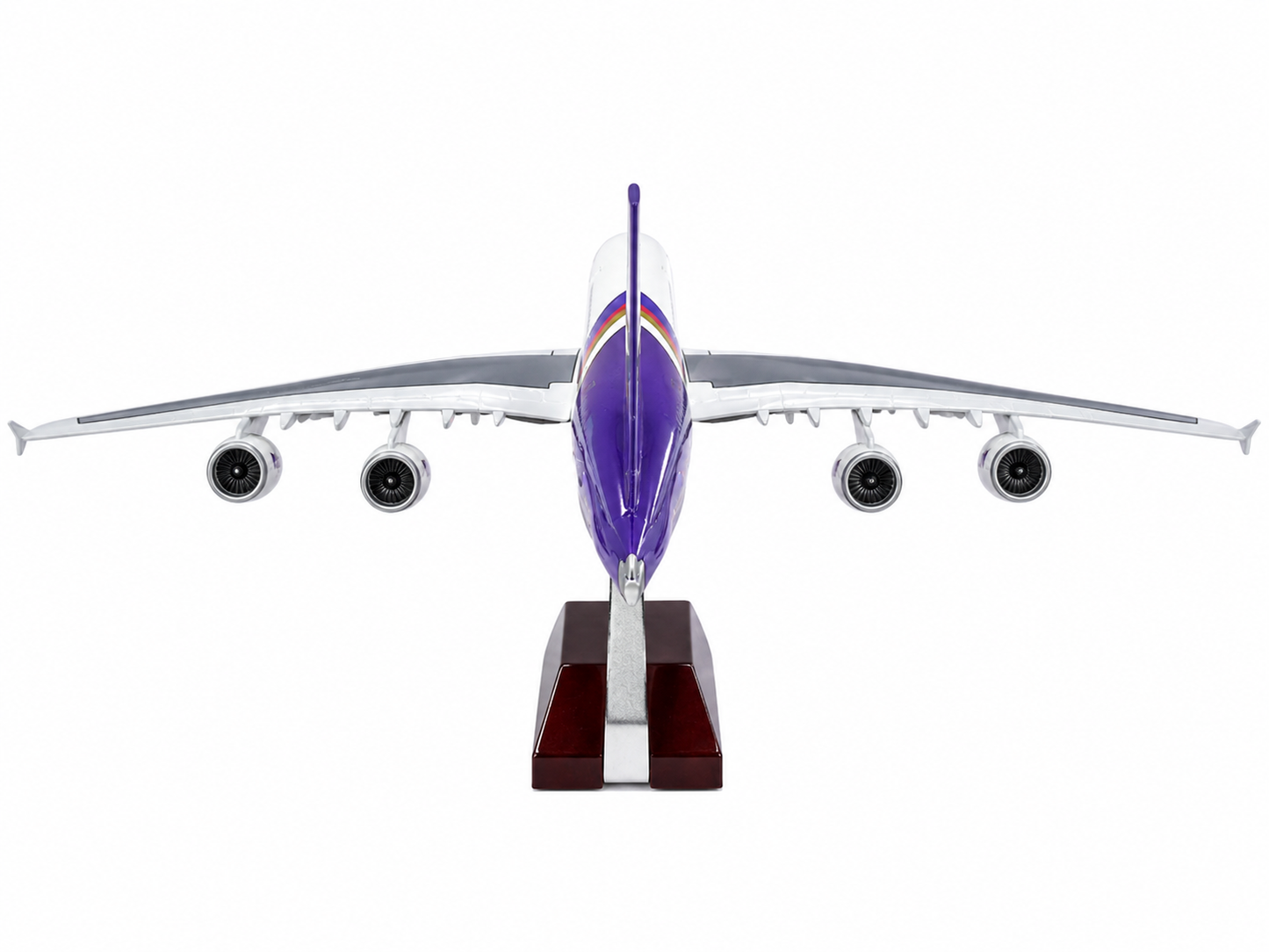 Thai Airways Airbus A380 1:160 Scale Diecast Aeroplane Display Model with LED Light | Premium Aircraft Replica with Display Stand