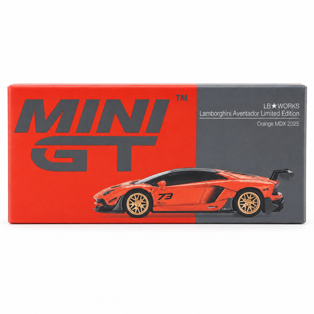 MINI GT 1:64 LB★WORKS Lamborghini Aventador Limited Edition Orange MDX 2025 Die-Cast Model Car