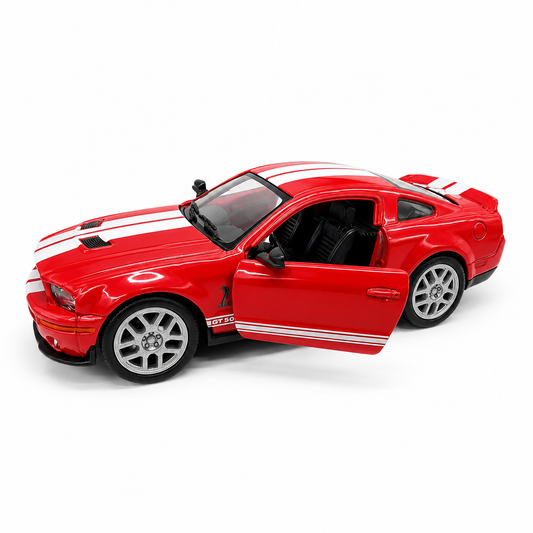 Kinsmart 1:38 2007 Shelby GT500 Die-Cast Metal Model Car with Pull Back Action, Openable Doors & Detailed Interior | Collectible Toy Car for Kids & Car Enthusiasts