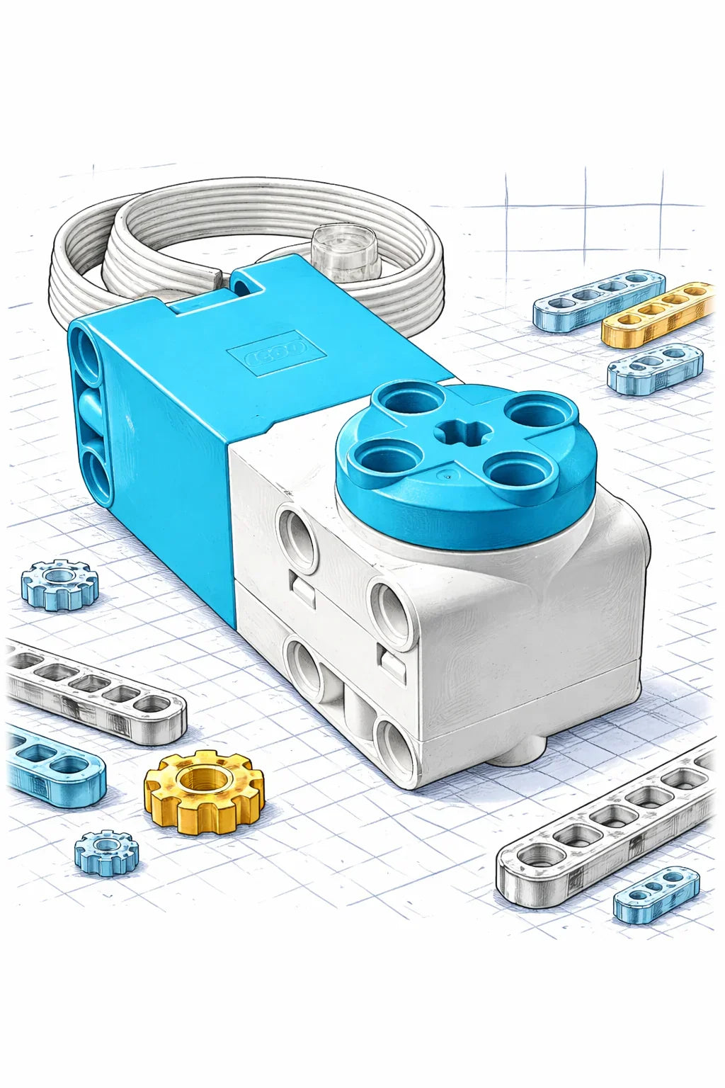 LEGO® Technic™ Medium Angular Motor (45603) - For Spike Prime & Spike Essential Set