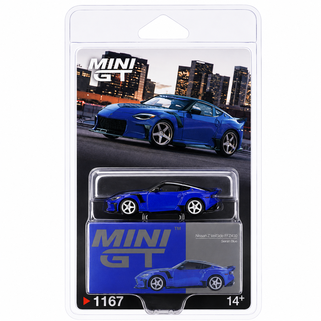 MINI GT 1:64 (Blister Pack) Nissan Z VeilSide FFZ400 Seiran Blue Die-Cast Model Car