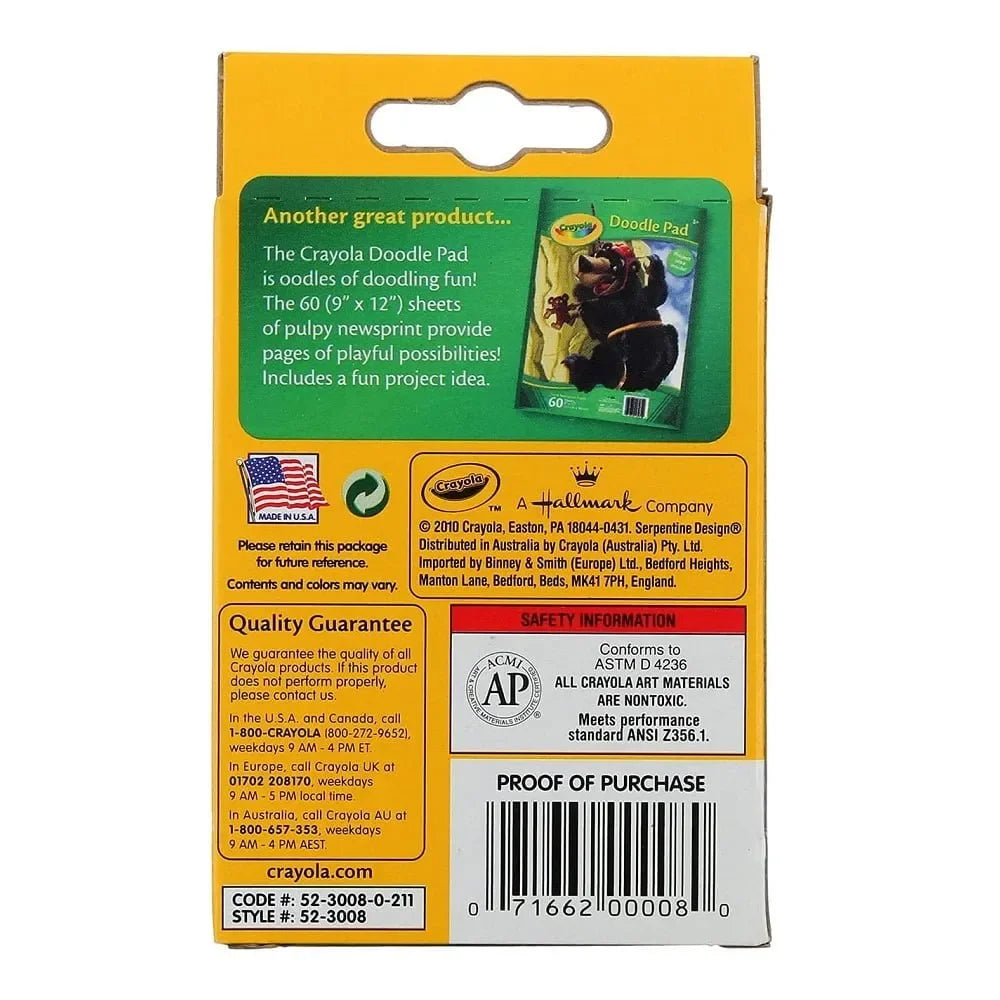 Crayola 8 Large Crayons - Jaiman Toys