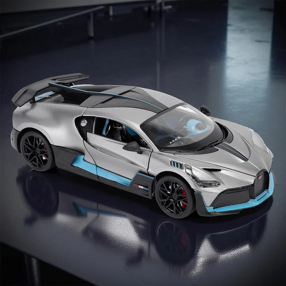 JOY JUNCTION 1:18 Bugatti Divo – Die-Cast Model Car -Grey (JJ250) - Jaiman Toys