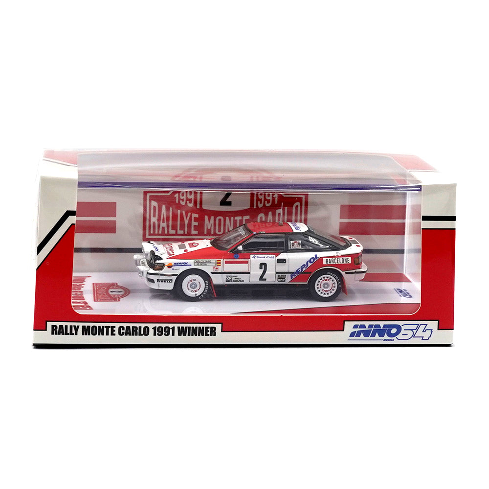 INNO64 Toyota Celica GT-Four ST165 Rally Monte Carlo 1991 Winner #2 1:64 Diecast Model Car