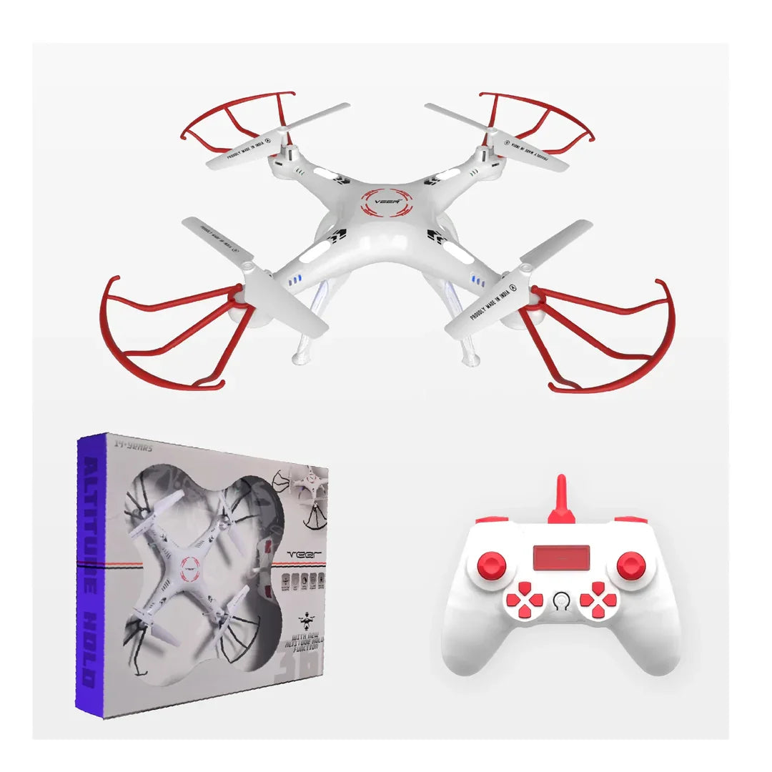VEER 360 | Altitude Holding Drone | Double Battery-Double Fun - ASSORTED COLOR - Jaiman Toys