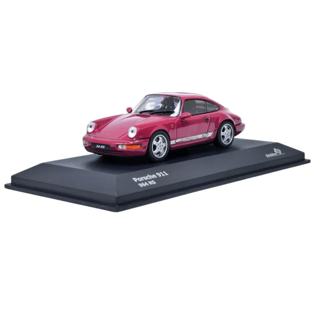 Solido 1:43 Porsche 911 (964) Carrera RS 1992 Star Ruby Diecast Model Car – Collector’s Edition (S4312902)