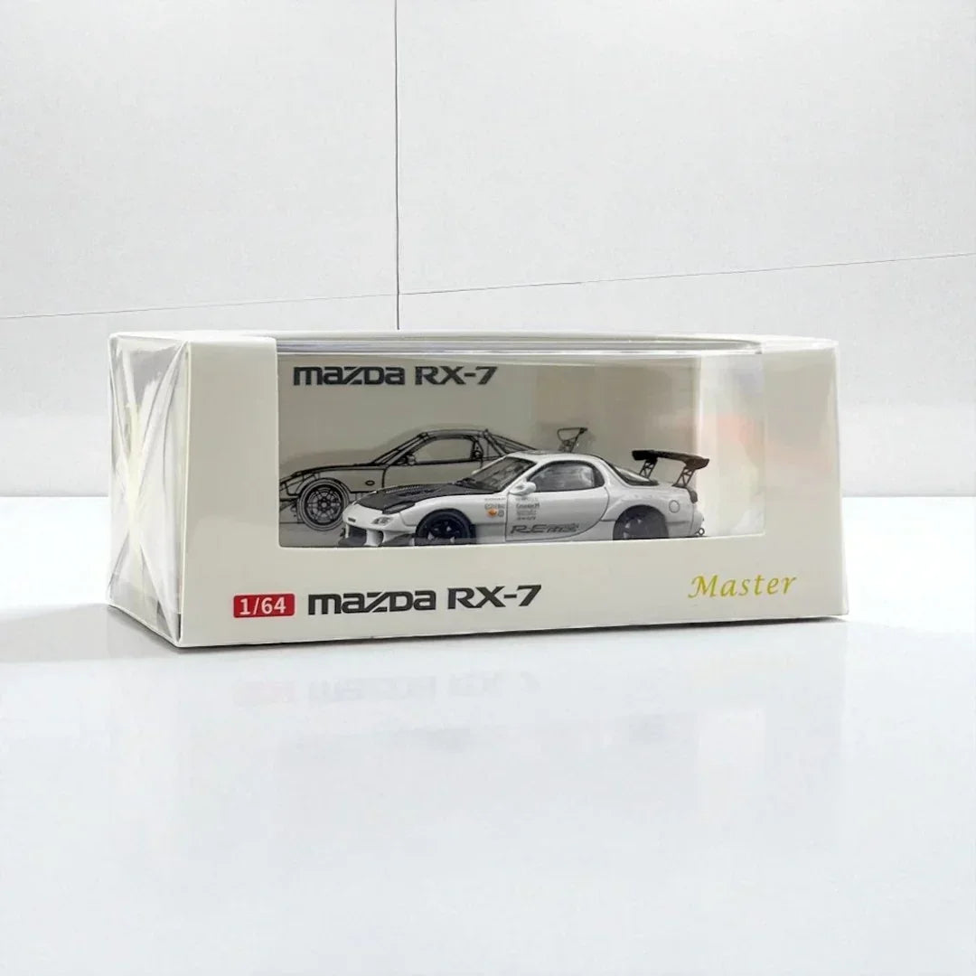 Master 1:64 MAZDA RX-7 White Diecast Car Model – Jaiman Toys