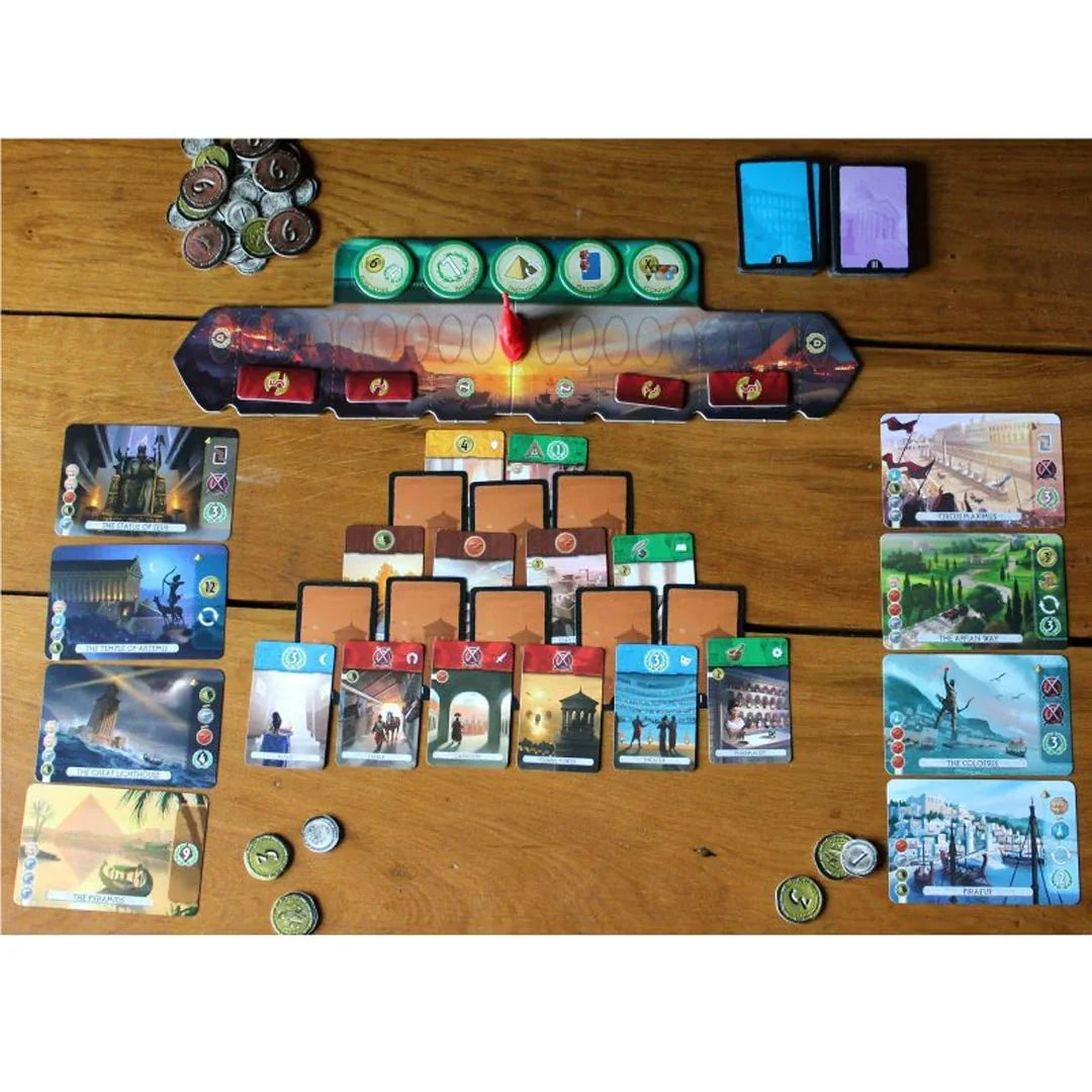 7 Wonders Duel Board Game β 2 Player Strategy Civilization Building Game - Jaiman Toys