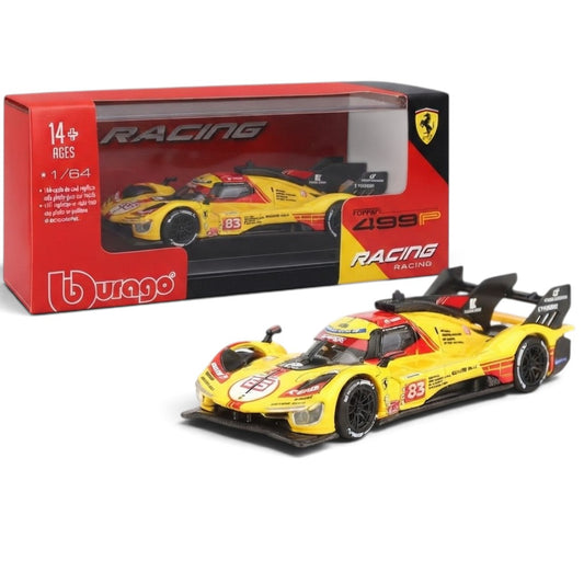 Bburago 1:64 Ferrari 499P Racing Die-Cast Model Car – Official Licensed Ferrari Collectible | 2 Colour Variants