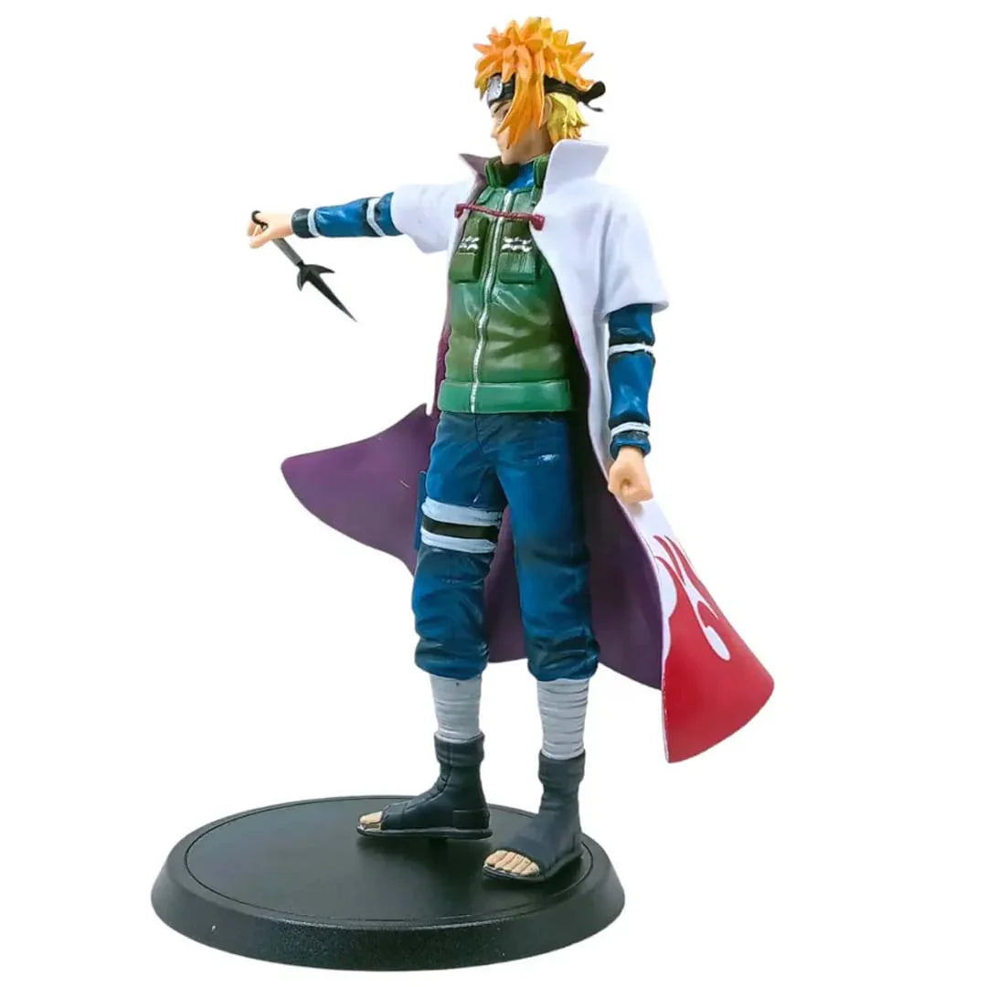 Minato Namikaze Action Figure β Naruto Shippuden Collectible Toy | 24 cm Anime Statue with Kunai & Hokage Cape | Perfect Gift for Naruto Fans - Jaiman Toys