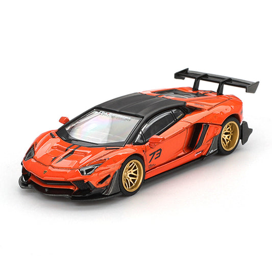 MINI GT 1:64 LB★WORKS Lamborghini Aventador Limited Edition Orange MDX 2025 Die-Cast Model Car