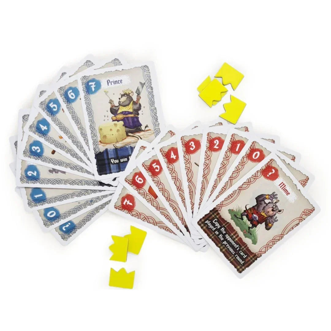 Brave Rats Card Game by Blue Orange Games – Strategic Bluffing & Deduction Game for 2 Players (Ages 8+)