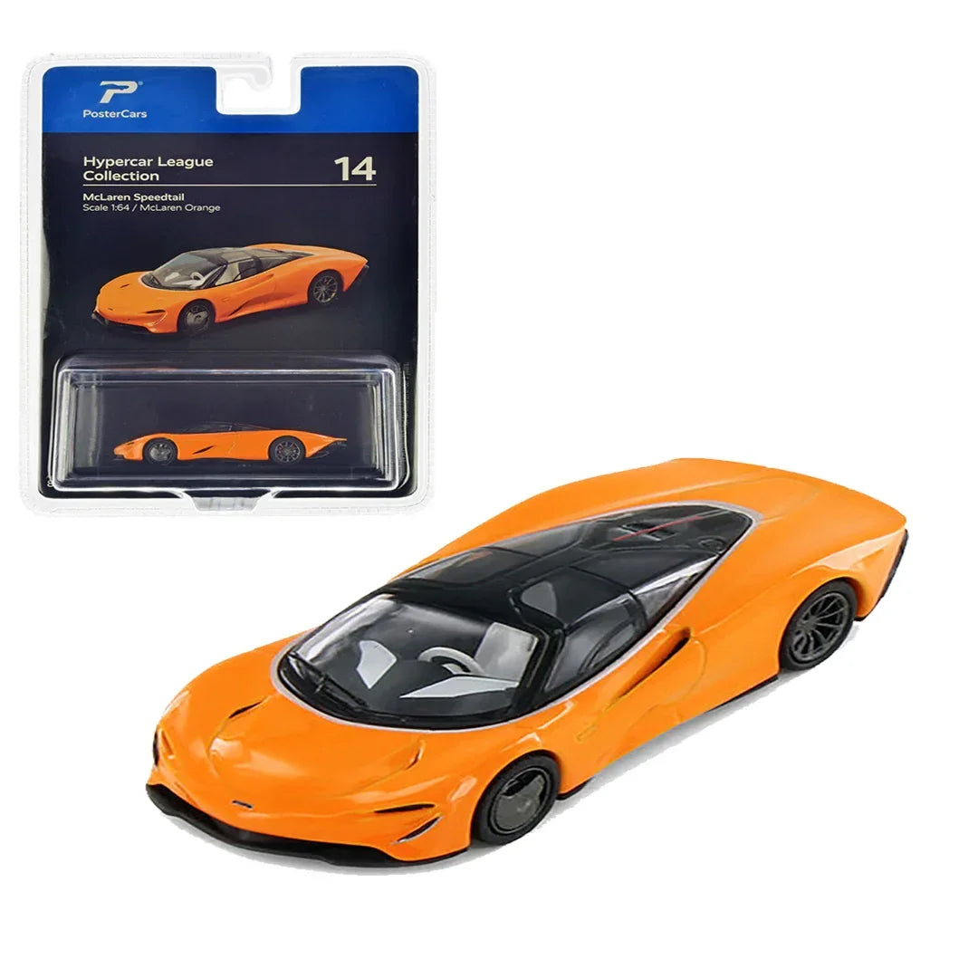 PosterCars 1:64 McLaren Speedtail – McLaren Orange | Hypercar