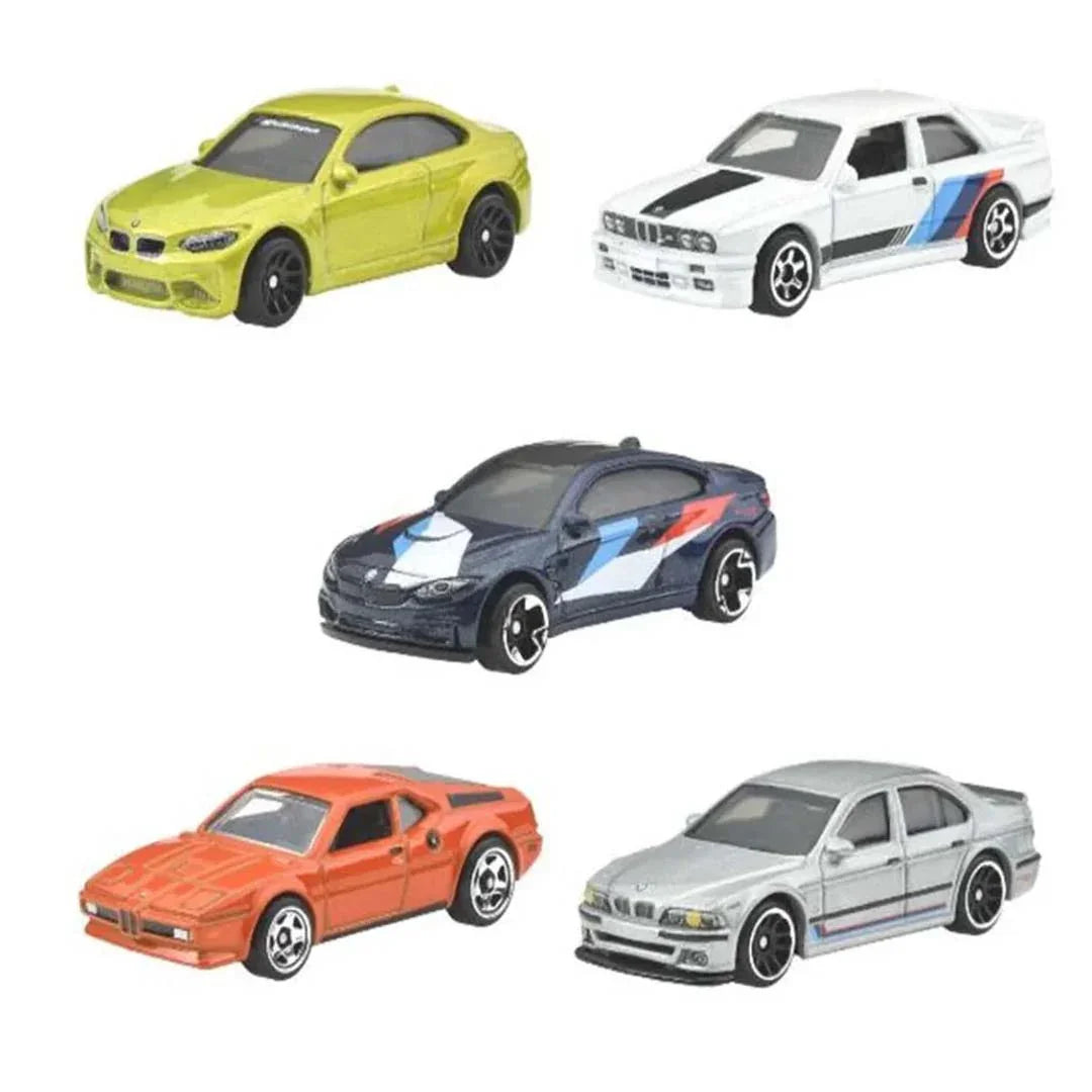 Hot Wheels 2025 BMW Silver Celebration Series 1:64 Scale - Set Of 5 Cars - Jaiman Toys