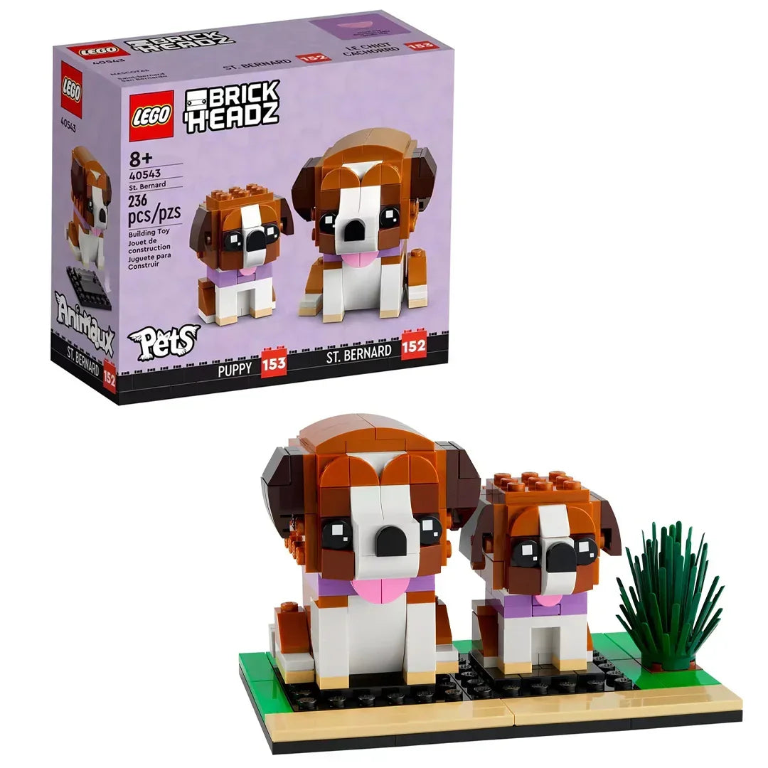 40543 LEGO BrickHeadz Pets St. Bernard (236pcs) - Jaiman Toys