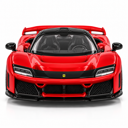 Bburago Signature Series Ferrari F80 2024 1:43 Scale Die-Cast Model Car – Red Ferrari Collectible Toy Car for Display & Collectors, Premium Detailed Replica Model