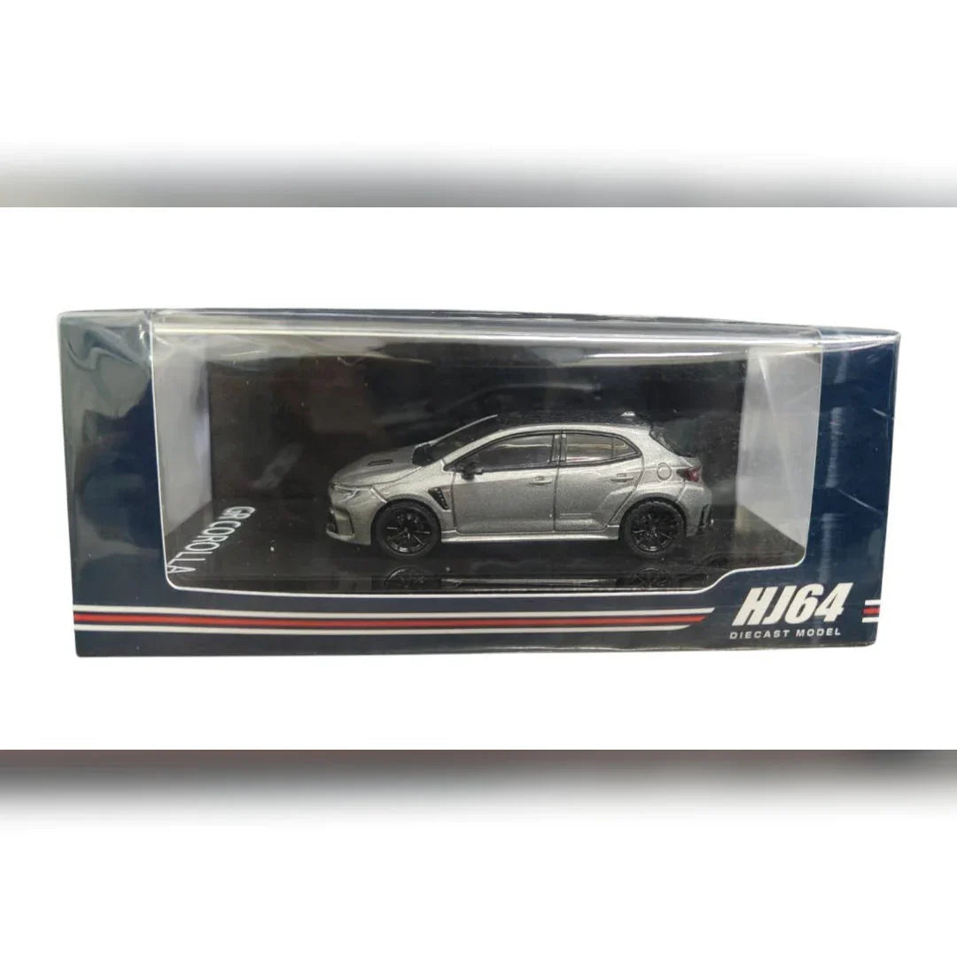 Hobby Japan 1:64 HJ64 TOYOTA GR COROLLA RZ Precious Metalic Grey Diecast Car Model HJ641067GM - Jaiman Toys