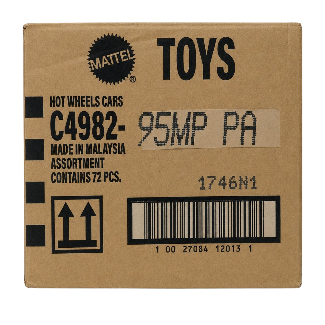Hot Wheels C4982 - 95MPPA Case Assorted Diecast Cars Box (72 Pieces) – Original Mattel Master Carton Bulk Toy Cars