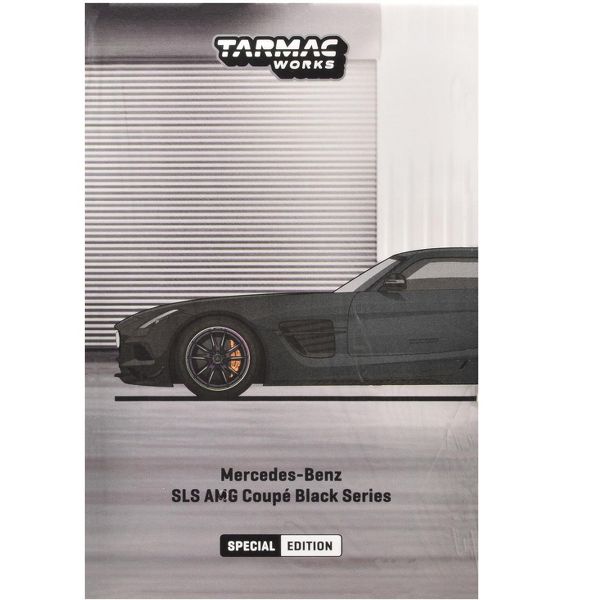 Tarmac Works GLOBAL64 1:64 Mercedes-Benz SLS AMG Coupe Black Series Black Metallic Diecast Model Car
