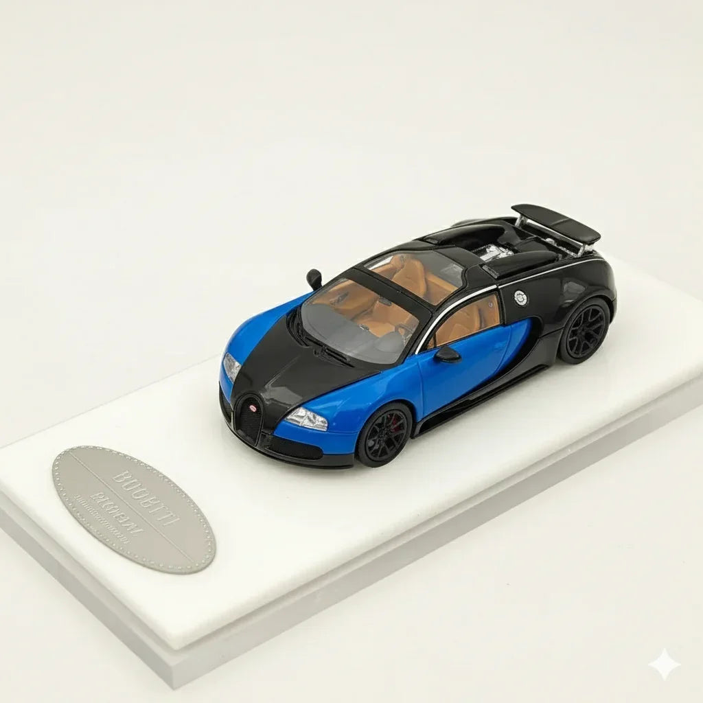 Mortal 1:64 Scale Bugatti Blue/Black – Premium Diecast Car Model