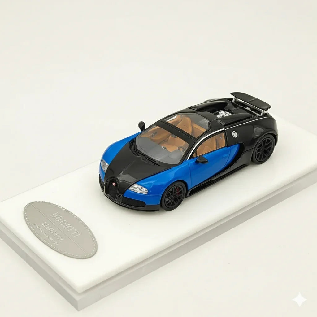 Mortal 1:64 Scale Bugatti Blue/Black – Premium Diecast Car Model