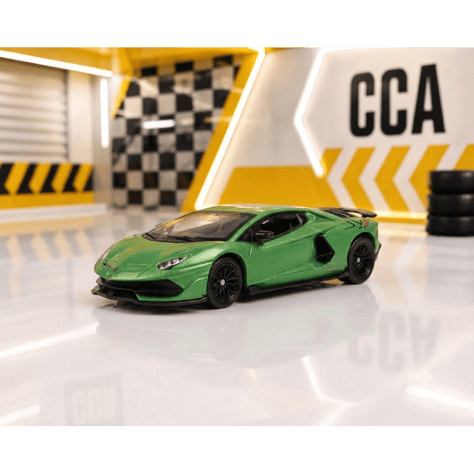 CCA 1:64 Lamborghini Aventador SVJ Die-Cast Model Car – Green | Premium Alloy Supercar Collectible