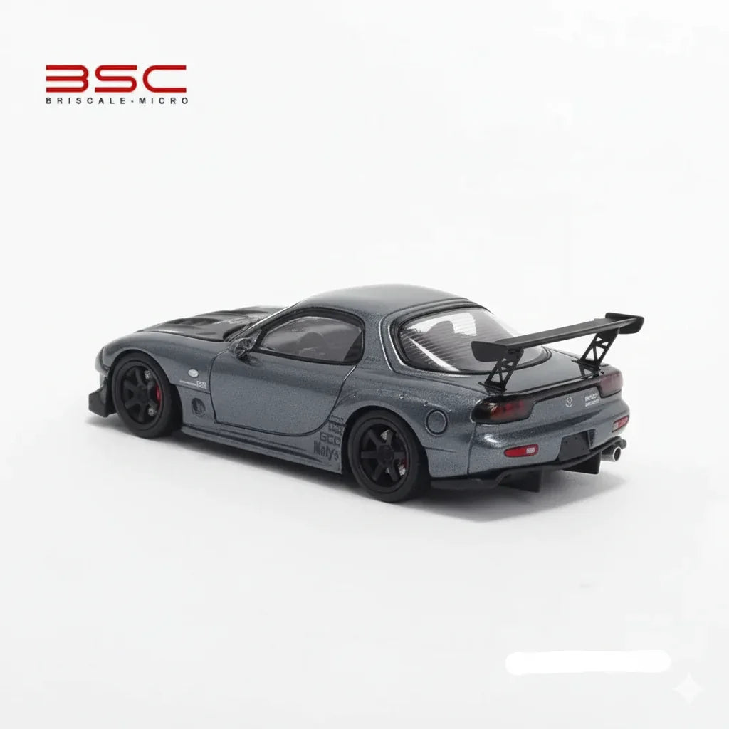 BSC 1:64 MAZDA RX-7 Grey Diecast Car Model
