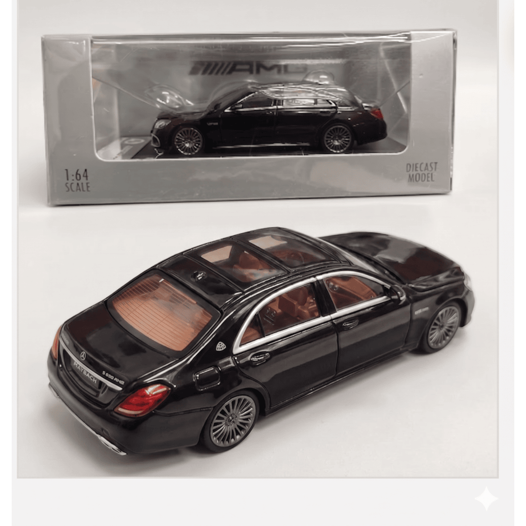RM 1:64 Mercedes-Benz Mercedes-AMG S63 W222 Open Roof Black Die