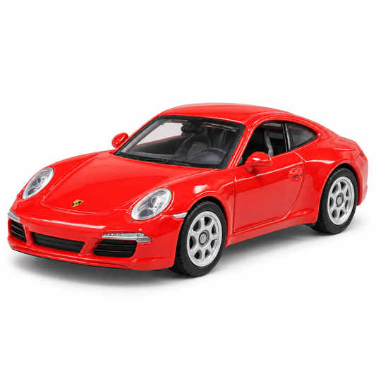 Welly 1:64 Porsche 911 Carrera S Red Die-Cast Metal Model Car