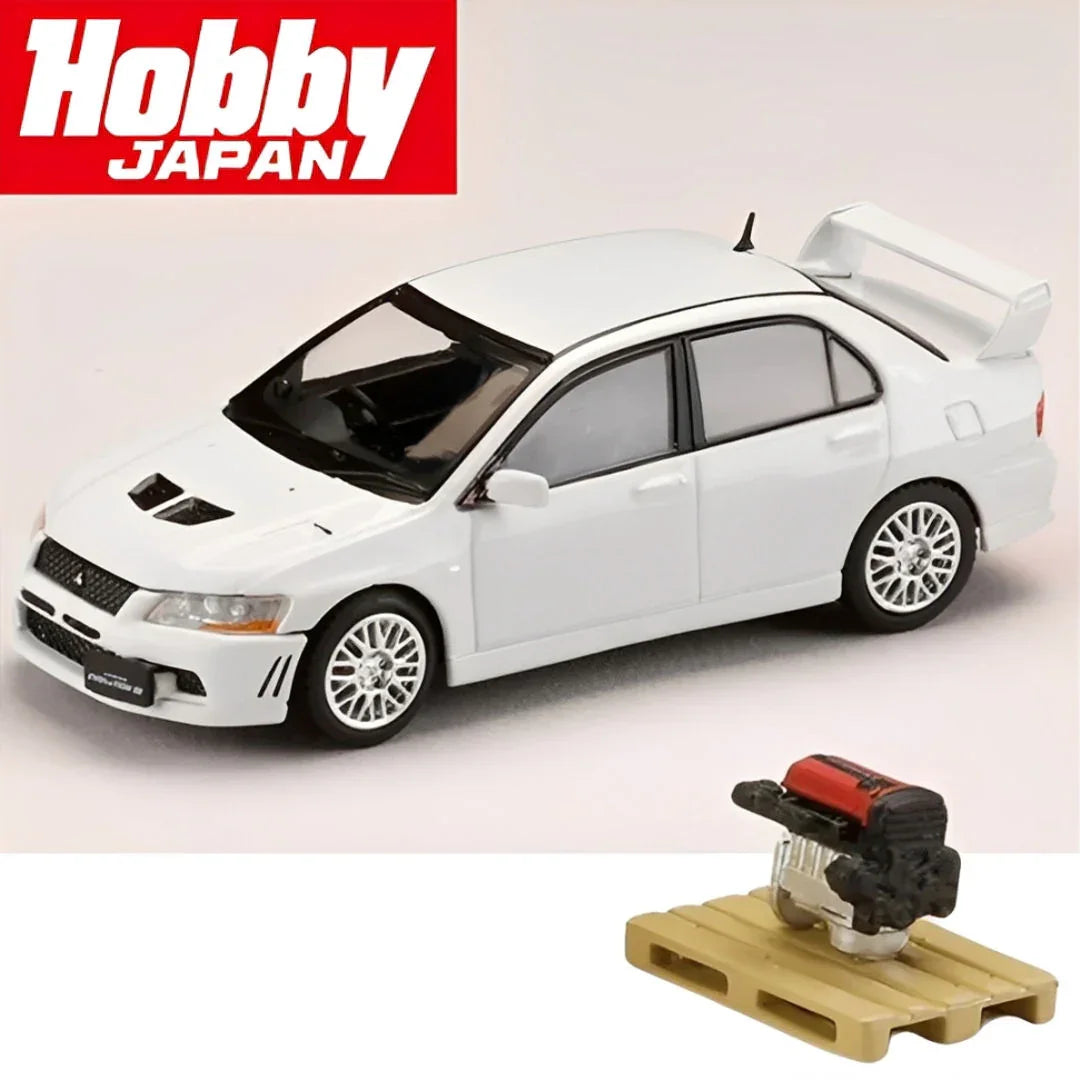 HJ64 1:64 Hobby Japan MITSUBISHI LANCER GSR EVOLUTION 7 With Engine White HJ641054W