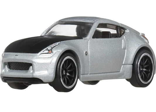 Hot Wheels Premium Fast & Furious Nissan 370Z Diecast Car – Full Metal Body, Real Riders Rubber Tires, Collector Edition