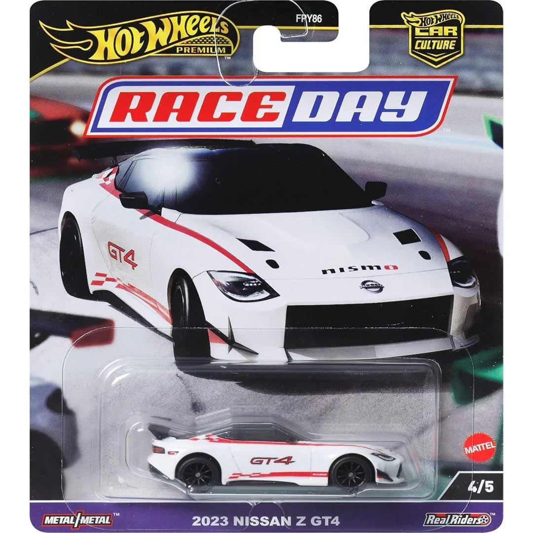 Hot Wheels Premium Race Day 2023 Nissan Z GT4 Diecast Car – Full
