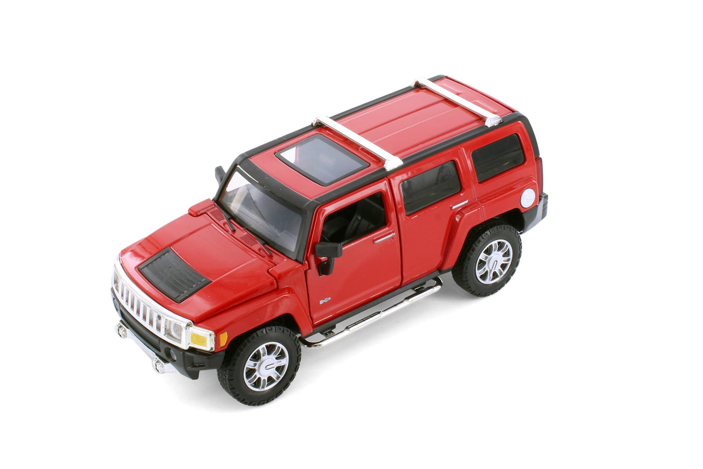 MSZ 1:24 Hummer H3 Die-Cast Model SUV with Openable Parts | With 2 Variants Red/Yellow