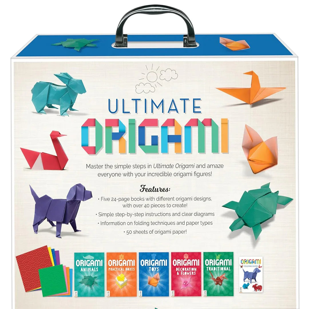 Ultimate Origami Creative Folding Kit – 5 Instruction Books & 50 Colourful Papers for Kids 8+