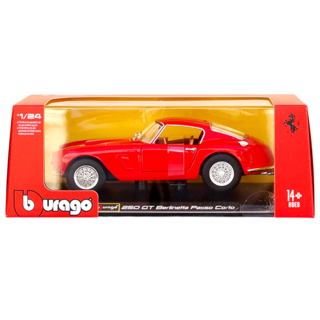Bburago 1:24 Ferrari 250 GT Berlinetta Passo Corto Diecast Model Car – Classic Ferrari Collectible