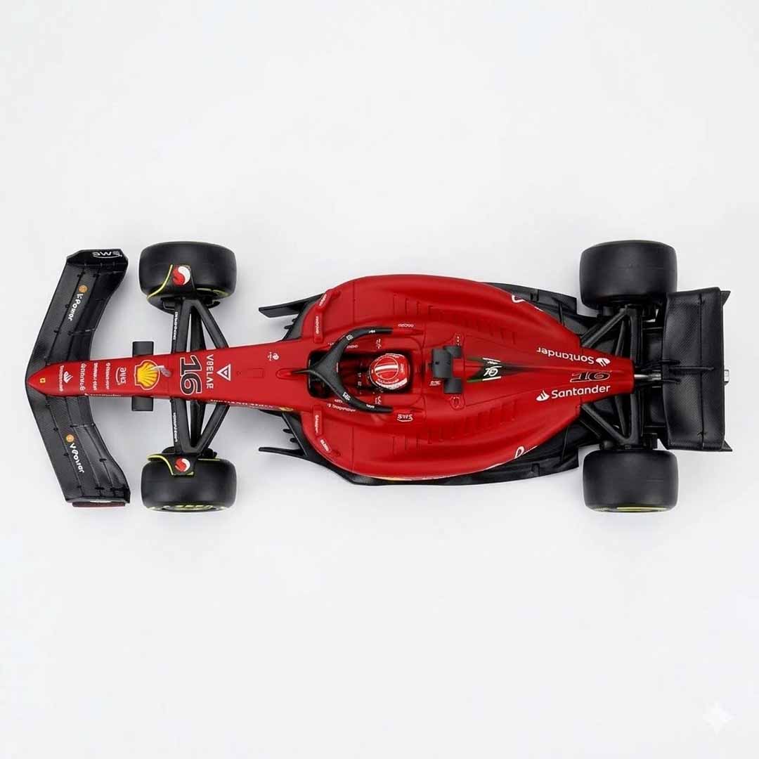Bburago 1:18 Ferrari F1-75 Formula Racing Car No.16 Diecast Model – Scuderia Ferrari F1 Collectible