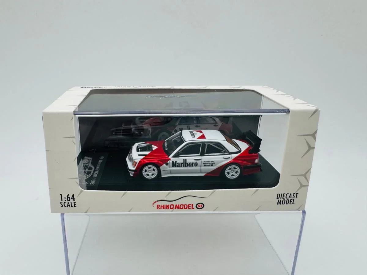 Rhino Model 1:64 Marlboro Mercedes-Benz 190E (W201) Red/White - Jaiman Toys