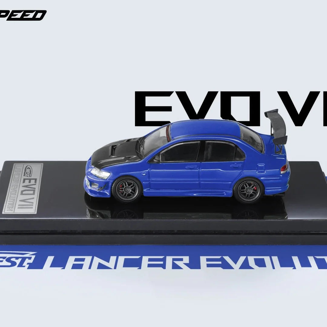 Fast & Speed 1:64 Lancer EVO VII Blue Diecast Car Model