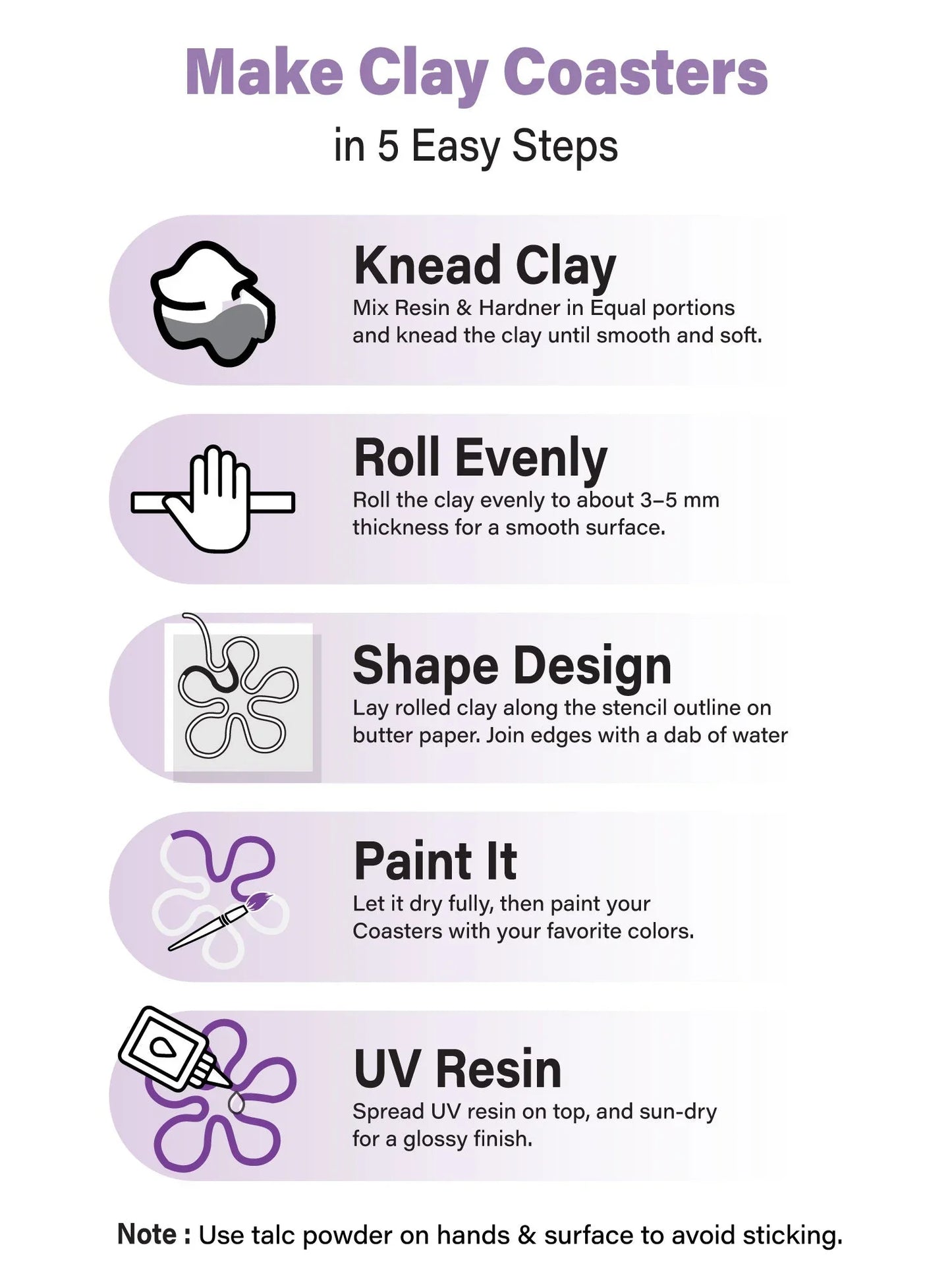 DIY Clay Coaster Kit by Dastkhat - Jaiman Toys