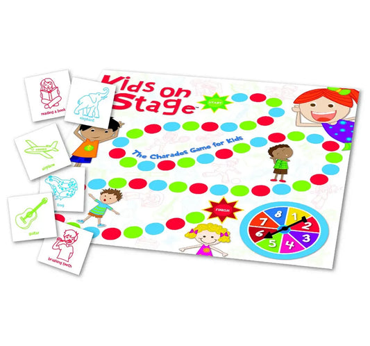 Funskool Kids On Stage Charades Game for Kids 3+ Years | No Reading Required | Fun Acting & Guessing Family Party Game | 2–6 Players