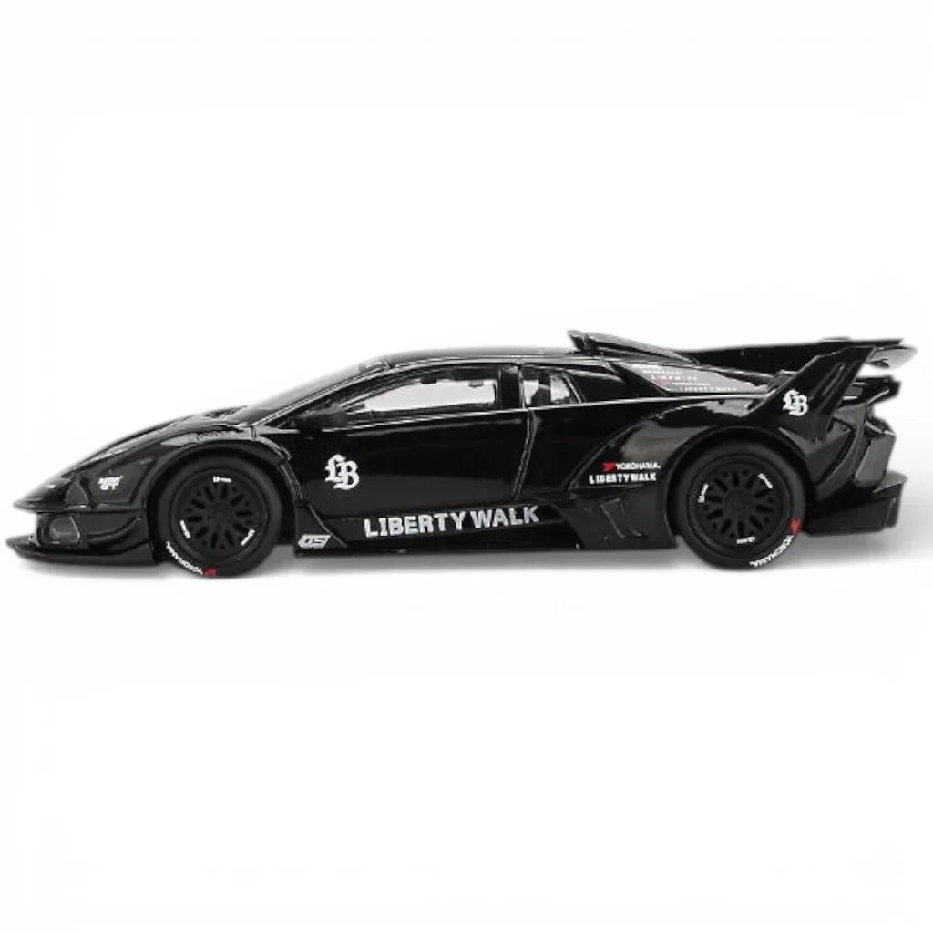 Mini GT 1:64 Lamborghini LB-Silhouette WORKS Murciélago GT Evo Black | Liberty Walk Diecast (Blister Pack)
