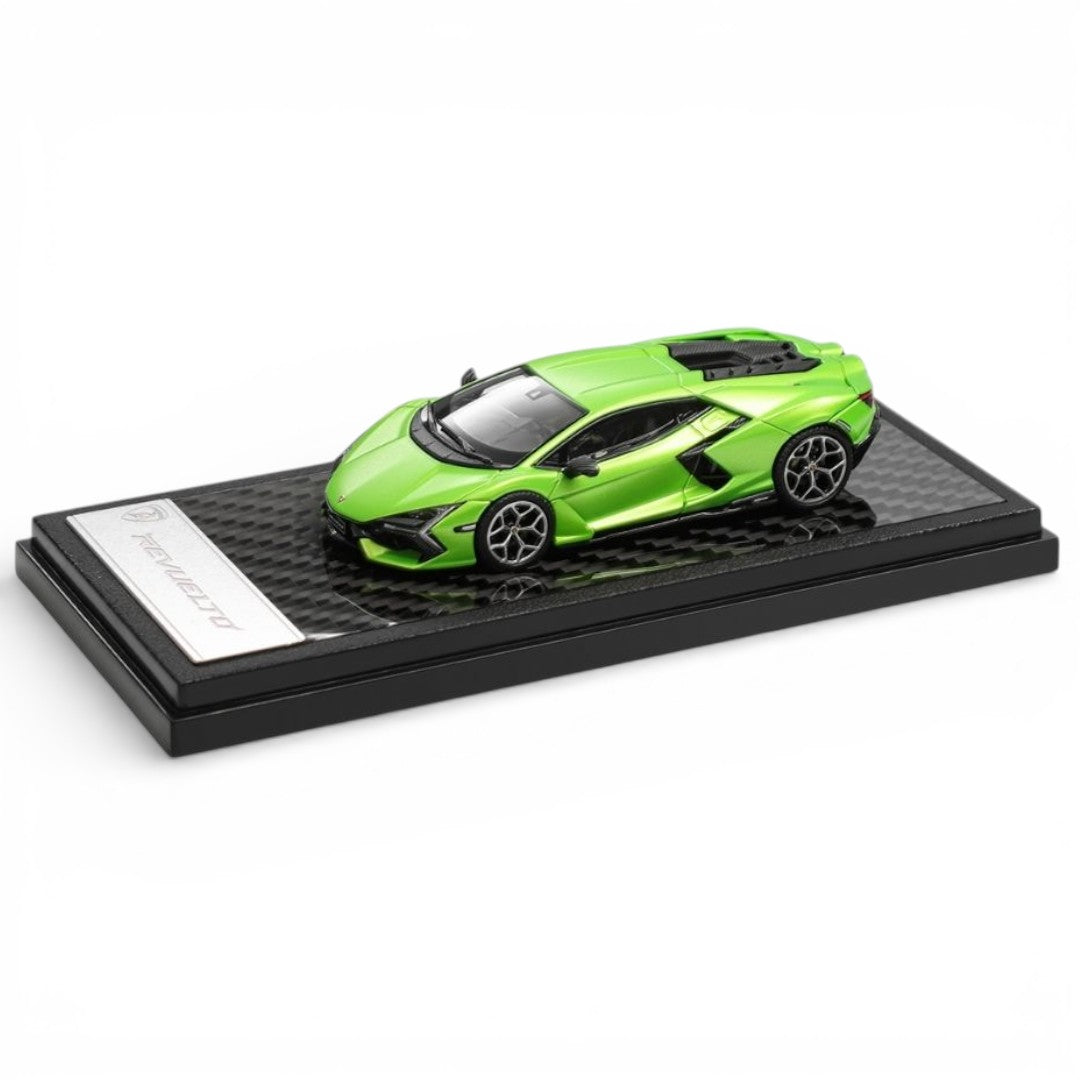 LCD Models 1:64 Lamborghini Revuelto Matte Green Diecast Supercar Model Car
