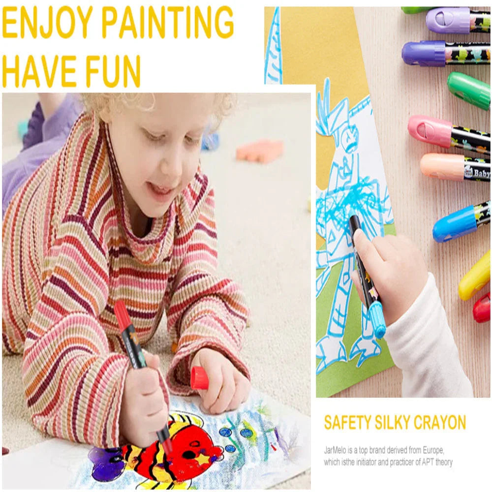 Jar Melo Baby Roo Silky Washable Crayon - Jaiman Toys