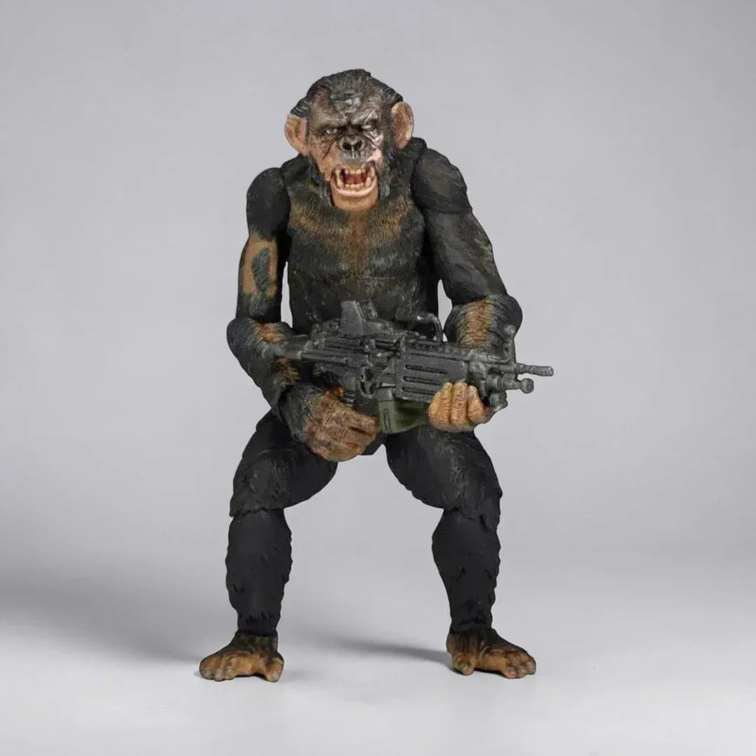 Koba Action Figure with Machine Gun – Dawn of the Planet of the Apes Movie Collectible (7 Inch)