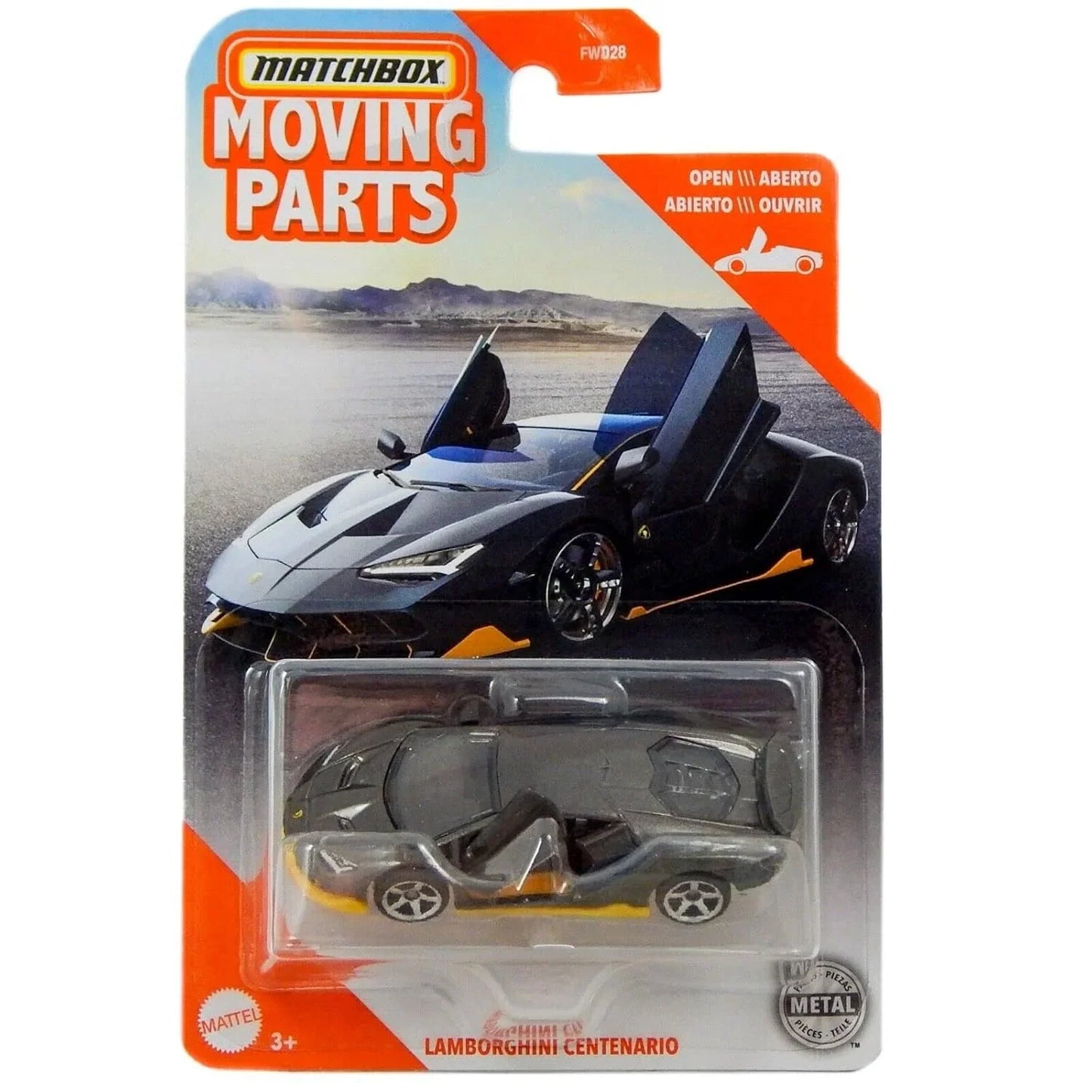 Matchbox Moving Parts Lamborghinis Centenario (Gray) - Kids 2020 - Jaiman Toys